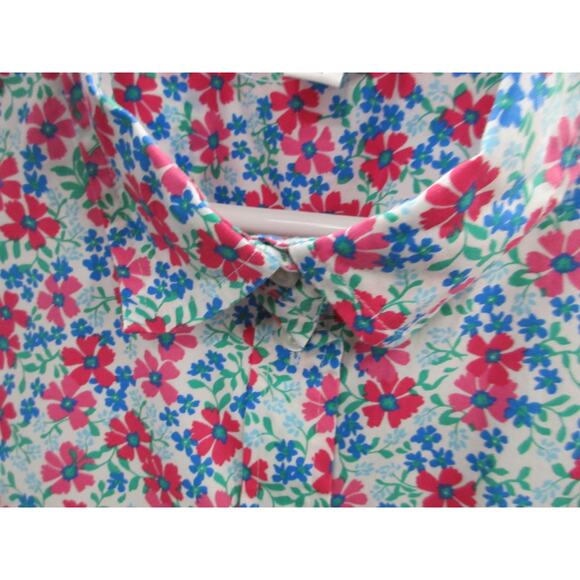 NWT J. Crew Floral Poplin Sleeveless Button Shirt Women's XL Cottagecore - Picture 4 of 14